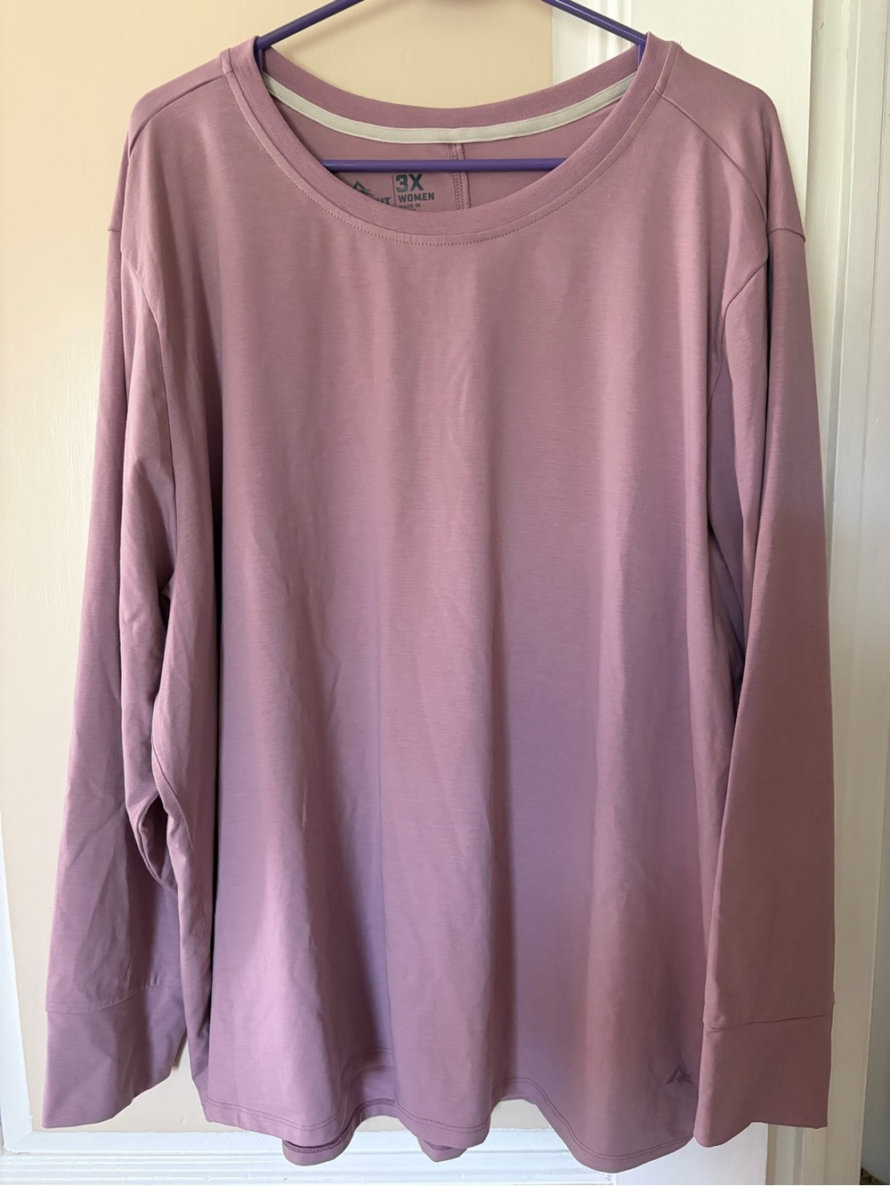 Relaxed Crew Neck Pullover Sweater - Dusty Mauve
